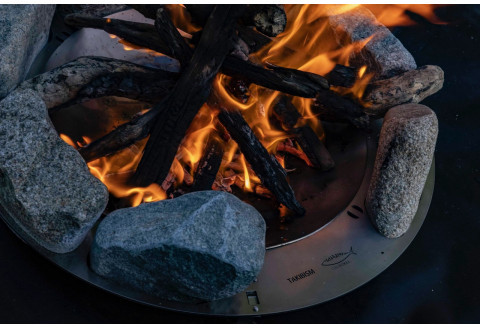 TAKIBISM x ISHINOMAKI 庵治石7個セット(精密加工) 焚火台 STONE QUESTネジ式脚用