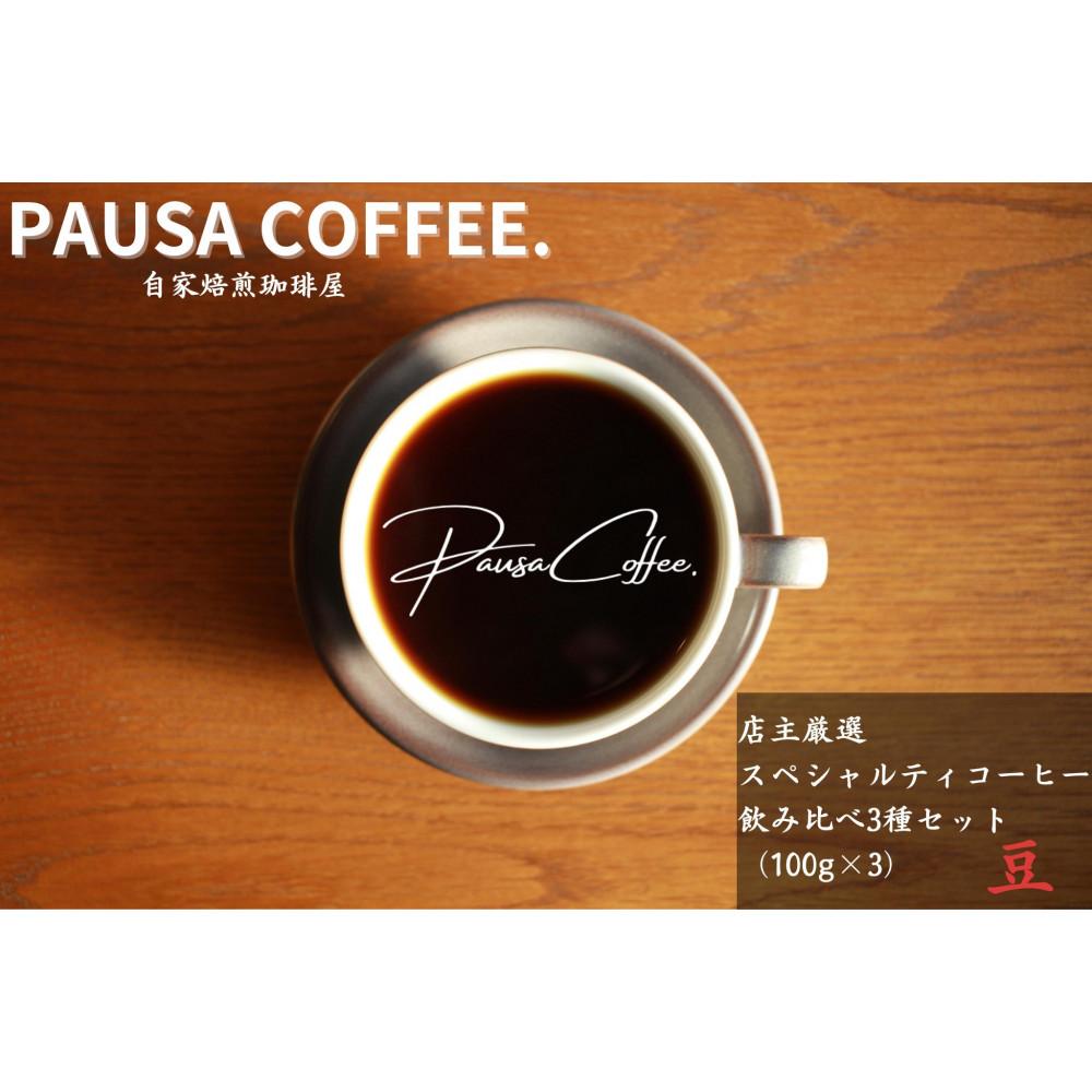 珈琲豆店主おすすめ３種飲み比べセット【豆】100ｇ×3（コーヒーマメテンシュオススメ３シュノミクラベセットマメ）/ 自家焙煎 ホットコーヒー アイスコーヒー コーヒータイム こだわりコーヒー 簡単 便利 お手軽 アウトドア キャンプ 