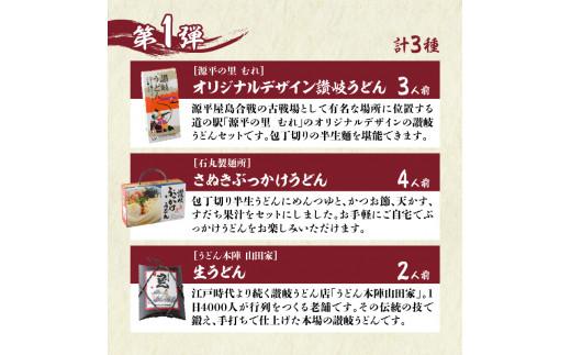 【3ヶ月定期便】利き讃岐うどんセット