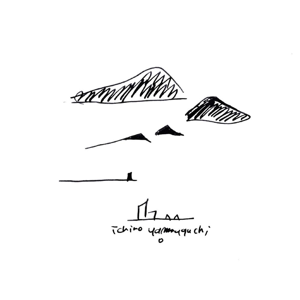 瀬戸内 / Ichiro Yamaguchi｜山口一郎氏イラスト刻印の庵治石プレート