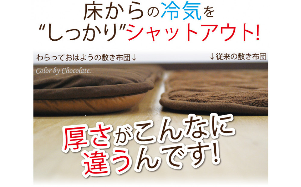 リバーシブル無地カラー・こたつ敷き布団【正方形：190×190cm】（KSI007）  お色：ダークグリーン/ライトグリーン