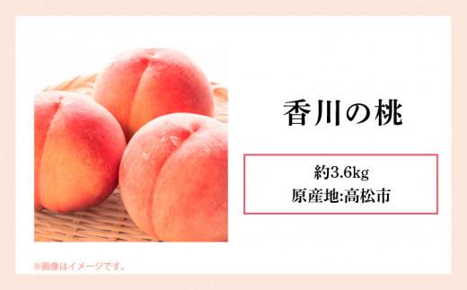 香川の桃 約3.6kg【2026年6月中旬～2026年8月上旬配送】