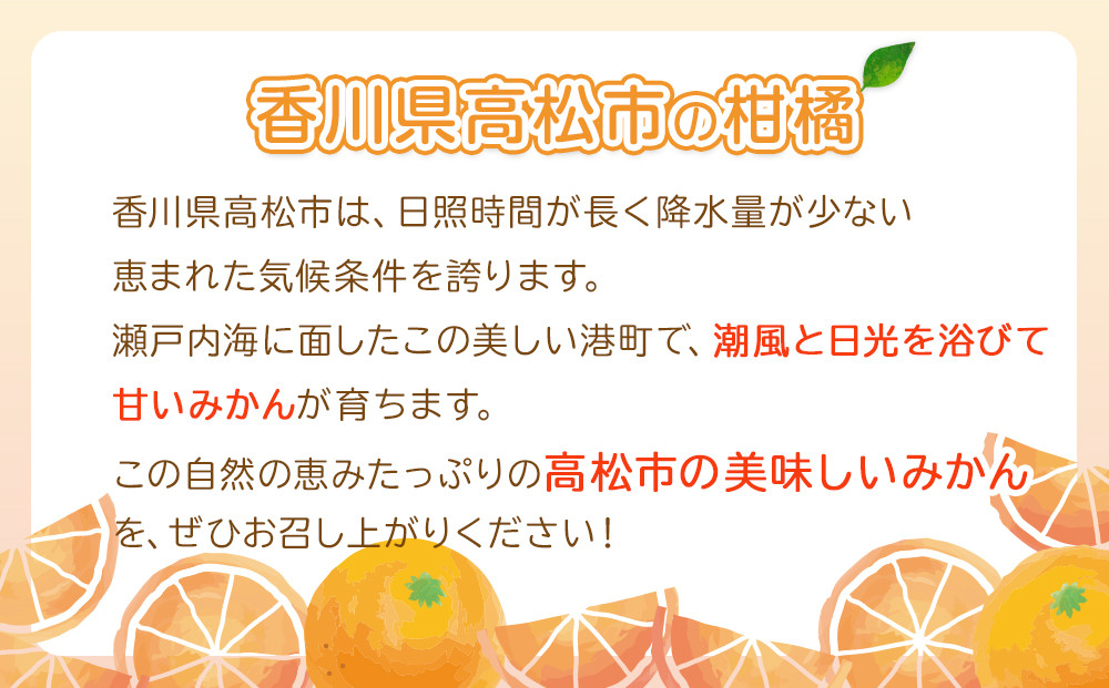 【先行予約】瀬戸内温州みかん　M～3Sサイズ　約2.5kg【2026年10月上旬～2027年1月下旬配送予定】