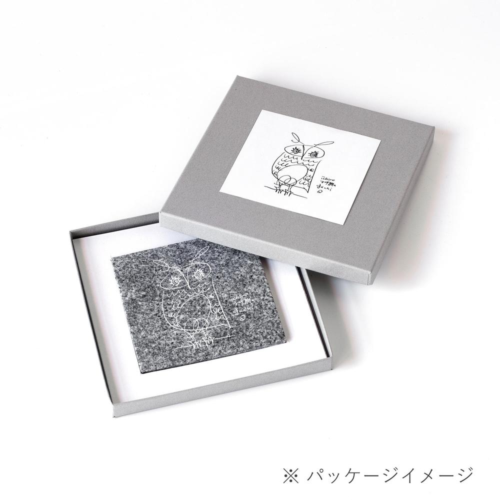 瀬戸内 / Ichiro Yamaguchi｜山口一郎氏イラスト刻印の庵治石プレート