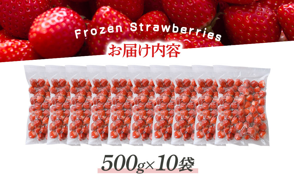 冷凍いちご(さぬきひめ)500g×10袋