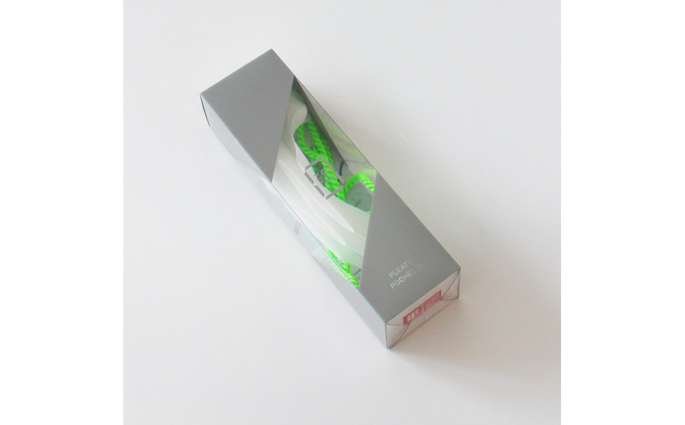 香川県産 プリーツ ポシェット・ストライプ［ グリーン １点］軽やかで上品な透け感のあるサコッシュ