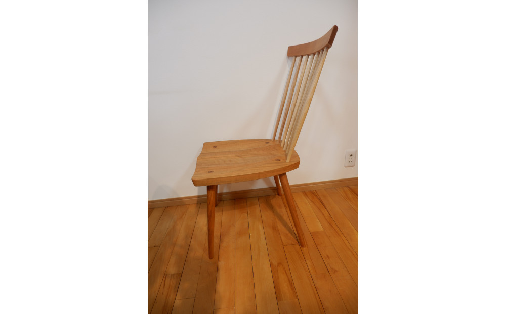 スポークチェア（香川県産材山桜）