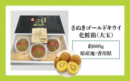 さぬきゴールドキウイ化粧箱(大玉)　約600g【2025-10月中旬～2026-1月下旬配送】