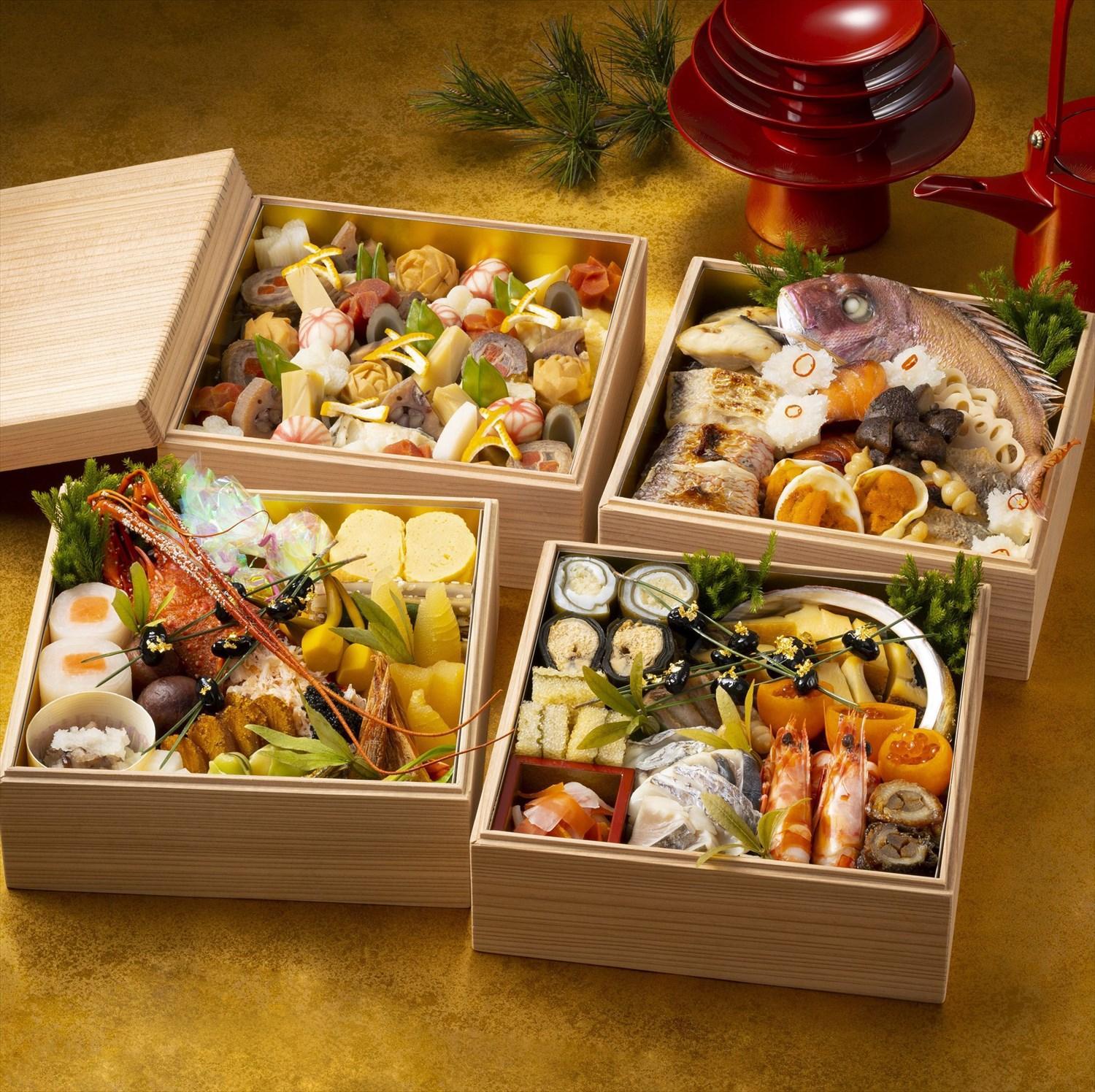 香川讃岐の地で79年の歴史。料亭二蝶のおせち料理「慶」四段 5～6人前