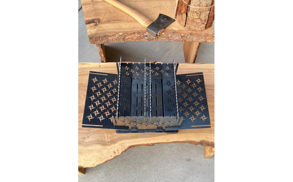 3WAY焚火BOXシュリケン柄