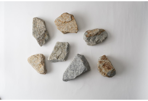 TAKIBISM x ISHINOMAKI 庵治石7個セット(加工なし) 焚火台 STONE QUEST 折りたたみ脚用