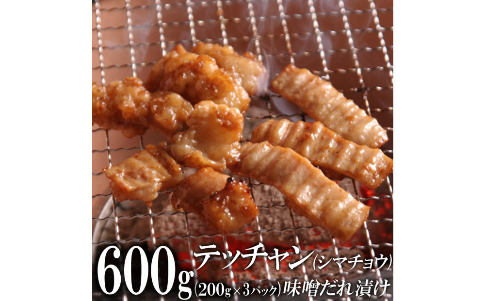 テッチャン味噌だれ漬け600g（200g×3）