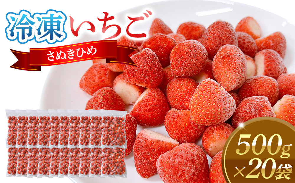 冷凍いちご(さぬきひめ)500g×20袋
