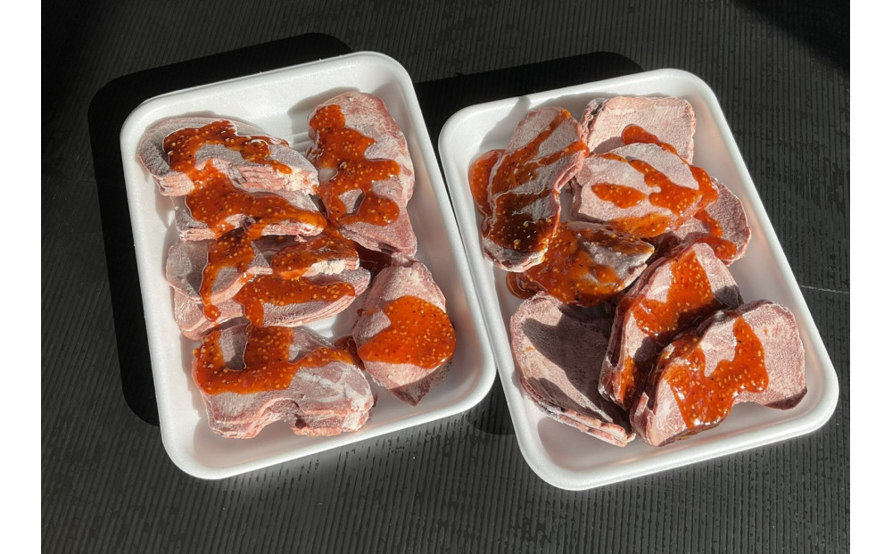 国産牛タン　タレ漬　1000g