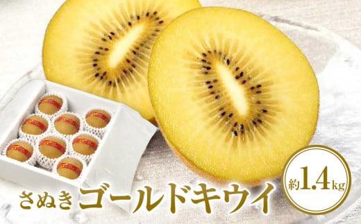 さぬきゴールドキウイ化粧箱　約1.4kg【2025-10月中旬～2026-1月下旬配送】