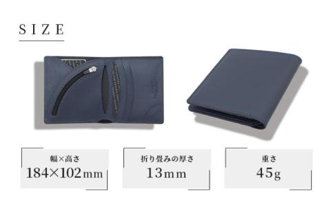 財布 二つ折り R-42 AirWallet tanned leather ネイビー 紺 革 レザー ウォレット サイフ 革財布 本革 小物 雑貨 メンズ レディース おしゃれ コンパクト