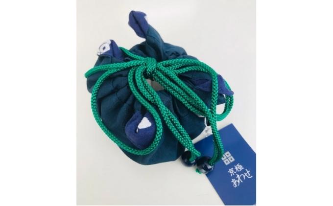 京極あわせ リバーシブル仕様 四つ目刺繍巾着袋