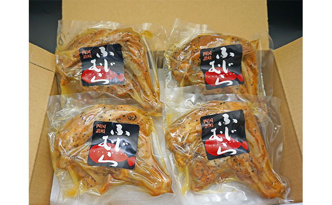 【定期便6回】ふじむら骨付鶏　若鶏セット（毎月4本ずつお届け） 骨付き鳥・骨付き鶏・ローストチキン 焼き鳥 鶏肉 チキンレッグ