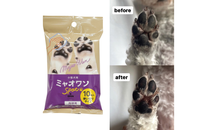肉球用ウェットティッシュ（10枚入×40個）ミャオワンSpot