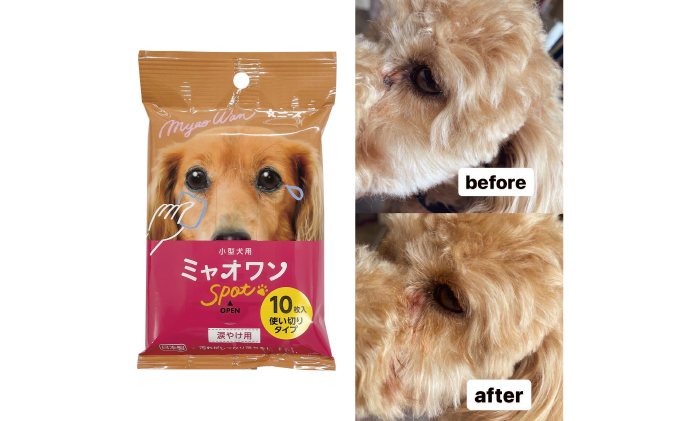 ペット用 涙やけ用 ウェットティッシュ 40個 ミャオワンSpot 小型犬用 ペット用品 涙やけ クリーナー 涙やけシート ペット 犬 猫 日用品 消耗品 生活用品 お手入れ ケア用品 ケア 香川