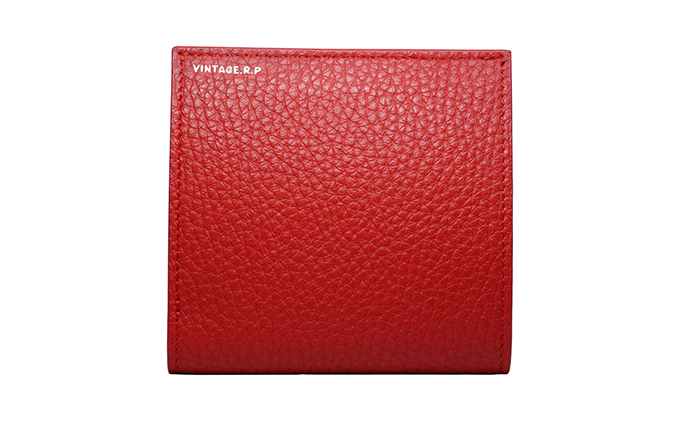 小さい縦づかい財布　ルージュ