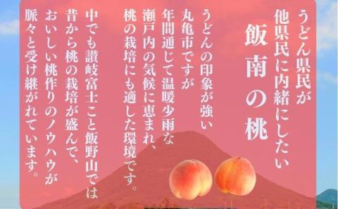 讃州丸亀 飯南の桃 約2kg（目安:6玉～8玉 特秀品クラス/贈答箱）