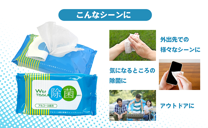 除菌ウェットティッシュ 計500回分（20枚入×25個）