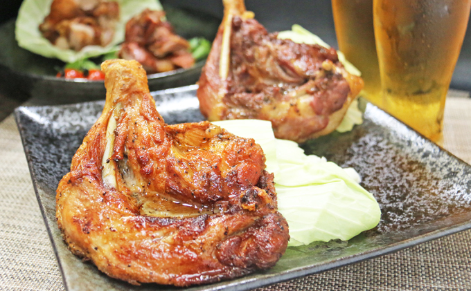 ふじむら骨付鶏  王道の若鶏2本セット　骨付き鳥・骨付き鶏・ローストチキン 焼き鳥 鶏肉 チキンレッグ 骨付き肉