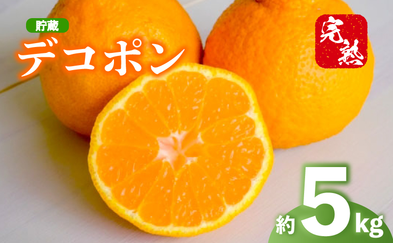 2027年 先行予約 デコポン 約5kg 不知火 しらぬい 貯蔵デコポン みかん 柑橘 蜜柑 オレンジ 果物 フルーツ 果実 旬 家庭用 4月下旬～5月下旬 配送 香川県 丸亀市 約5kg（27,000円）