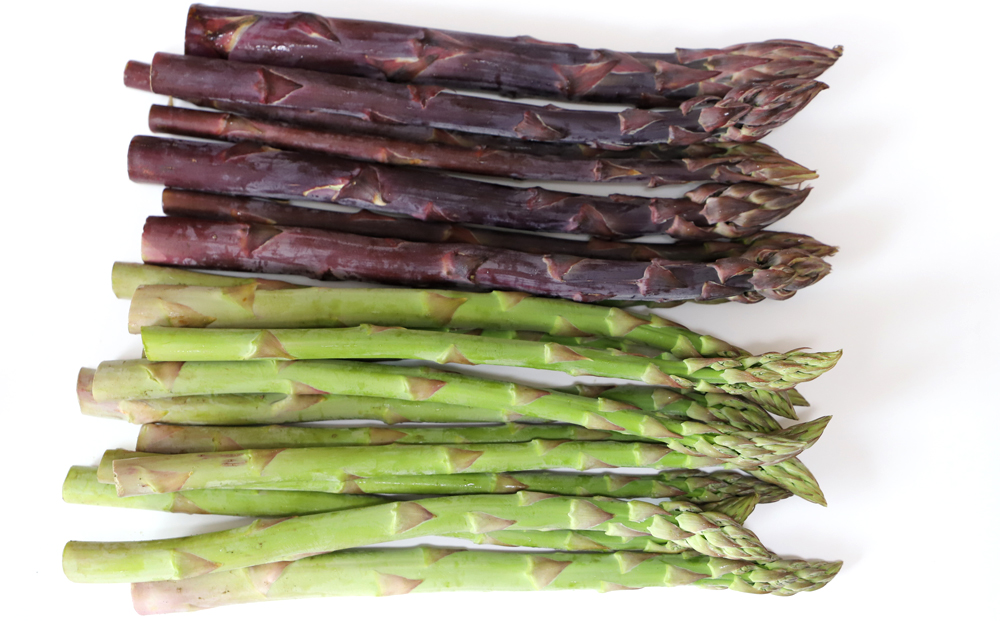 グリーンアスパラ & 紫アスパラ セット 約1.3kg ( グリーンアスパラガス約800g & 紫アスパラガス約500g ) 坂出市産｜アスパラガス