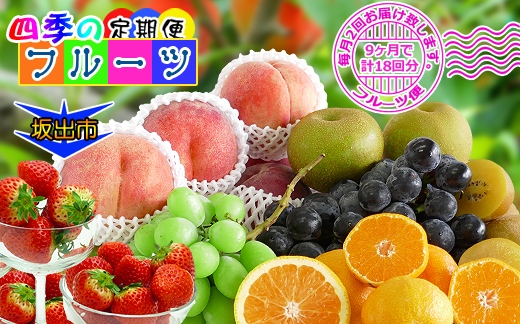 【定期便18回】創業100年 産直あきんど四季のフルーツの定期便《月2回×9ヶ月連続でお届け》