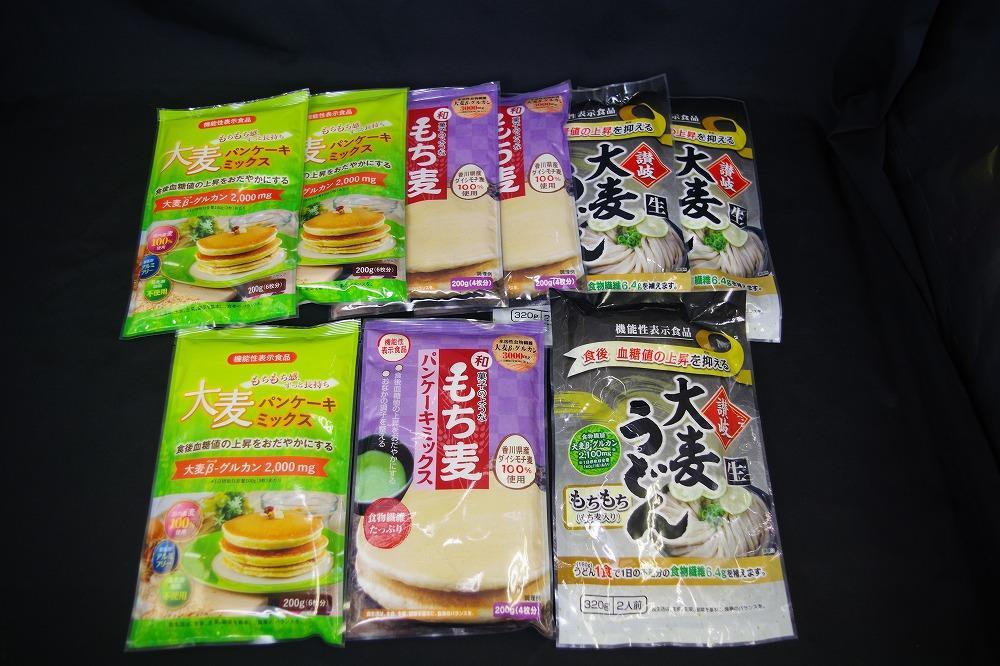 機能性表示食品セット（パンケーキミックス2種×各3、うどん×3）
