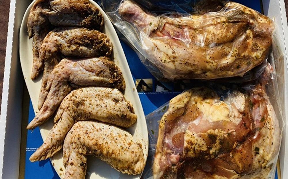 熟成黒にんにく味噌漬　骨付鶏と手羽先セット【B】