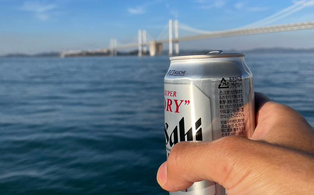 瀬戸大橋が間近で見られる屋形船 3時間～3時間半 ふぐコース 4名様分