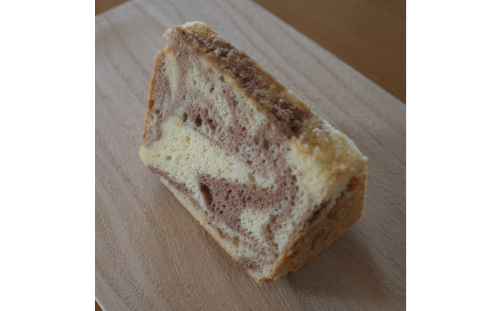 【Cafe悠花】カットシフォンケーキ　マーブル　6個セット