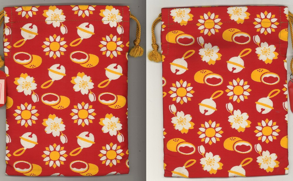 「あんぱん柄」巾着袋