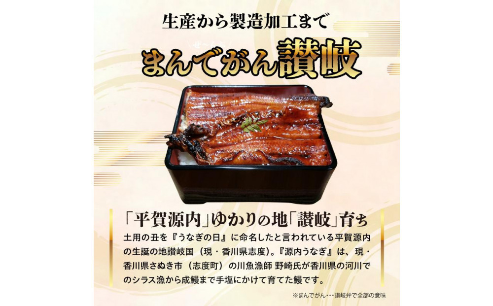 源内 うなぎの蒲焼 2尾 ( 150g × 2尾 ) 香川県産 ｜ うなぎ 蒲焼 たれ・粉山椒付き