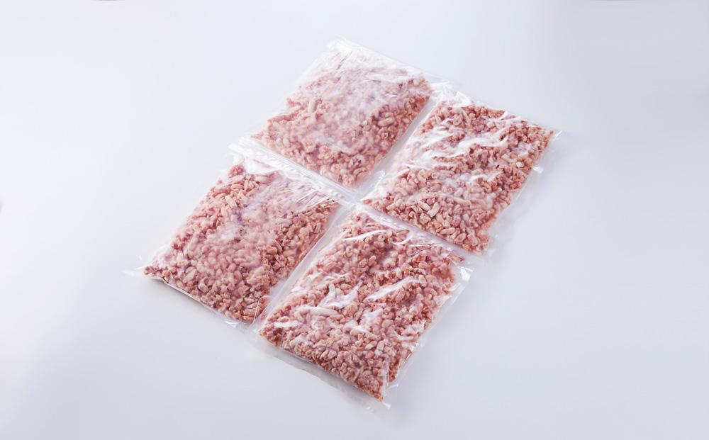 【ふるさと納税】国産豚ミンチ2kg（500g×4パック）