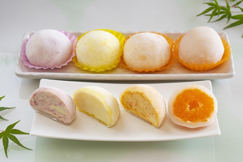 小原紅みかん大福（85g×6個）+ アイス大福３種6個（70g×各2個）セット【配達不可地域】北海道・沖縄・離島｜ふるさと 納税 返礼品 お取り寄せ 取り寄せ グルメ 柑橘 スイーツ お菓子 スィーツ スウィーツ おかし フルーツ大福 大福 だいふく