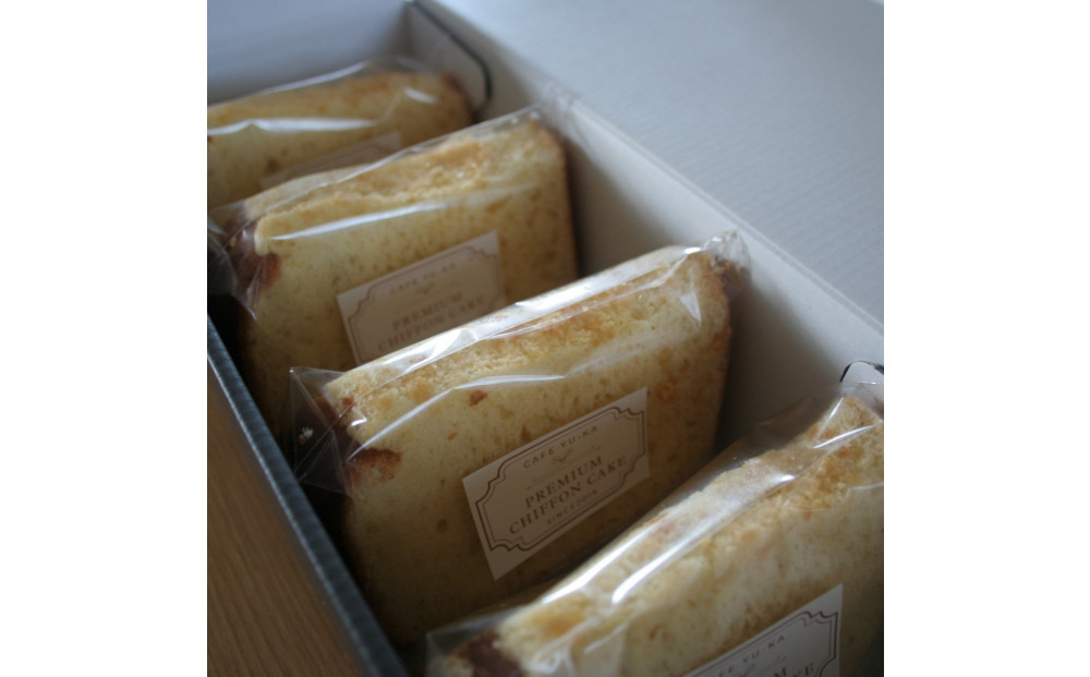 【Cafe悠花】プレミアムシフォンケーキ　4個セット