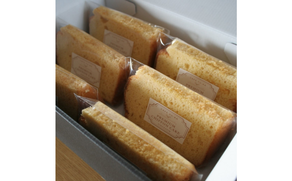 【Cafe悠花】プレミアムシフォンケーキ　6個セット