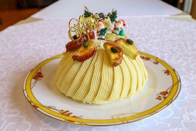 【卵・乳製品・小麦不使用！】LE PAYSAN　こだわりのクリスマスケーキ（さつま芋のモンブラン）