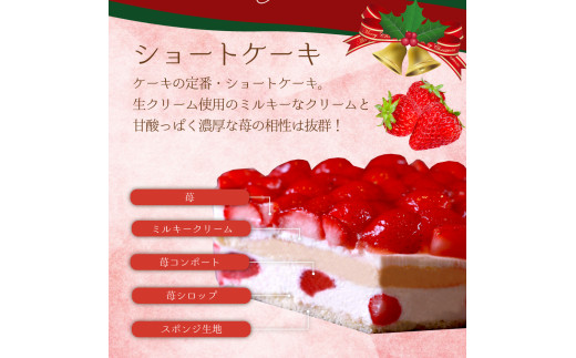 もりんのクリスマスケーキ　苺ショートケーキ