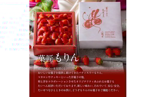 甘さ控えめ！もりんの苺のモンブラン