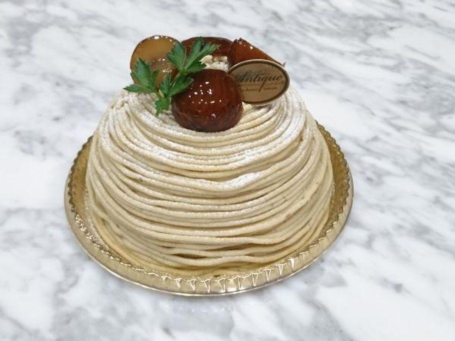 【サイズ　4号】ズコットモンブラン　coffeebeans & sweets Antique　の　ズコットケーキ 4号