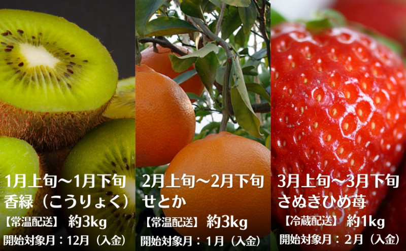【2025年受付】 観音寺からのフルーツ定期便 年12回