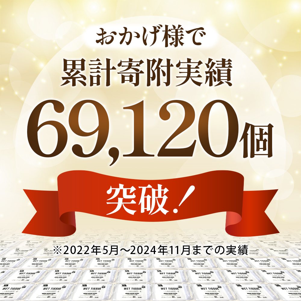 99.9％ 除菌ウエットティッシュ（ノンアルコール）80枚入×36個セット（2880枚）