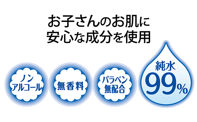 ムーニー おしりふき やわらか素材 詰め替え76枚3個パック×