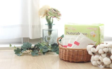 ナチュラムーン生理用品　昼用羽付き16個入×6個