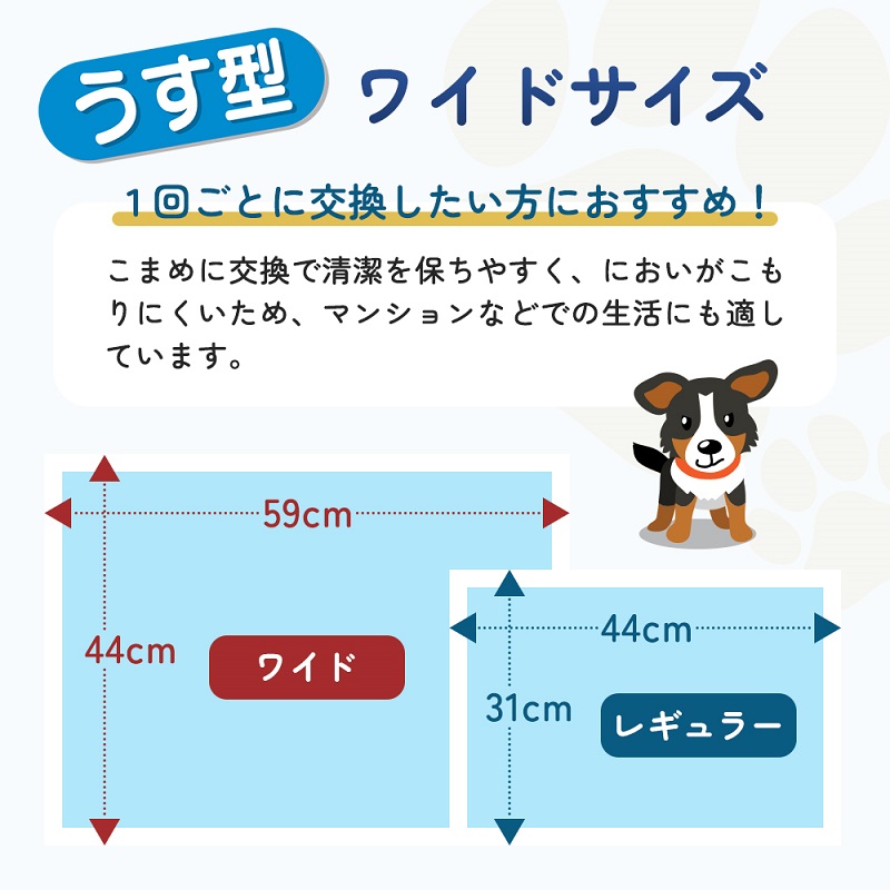 ペットシーツ わんわんサラ・シート お徳用 ワイド 100枚×4